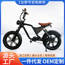 跨境铝合金电动自行车助力山地雪地碟刹雪地减震锂电池电瓶电动车