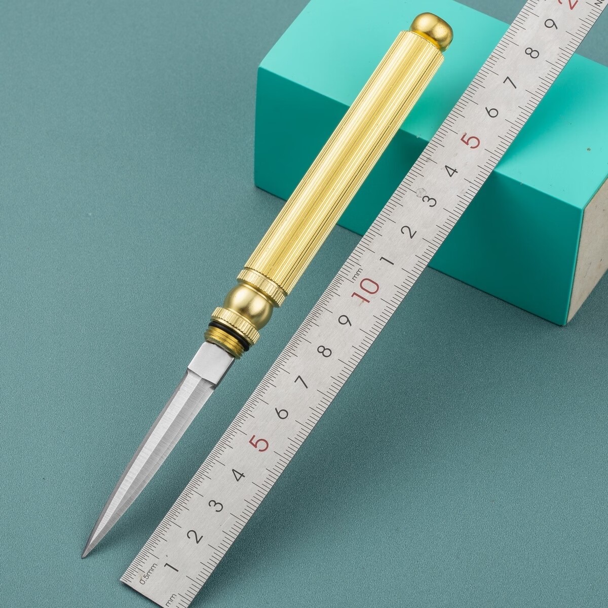 户外迷你小刀 便携隐形刀折叠开瓶器破窗拆快递美工裁剪小刀