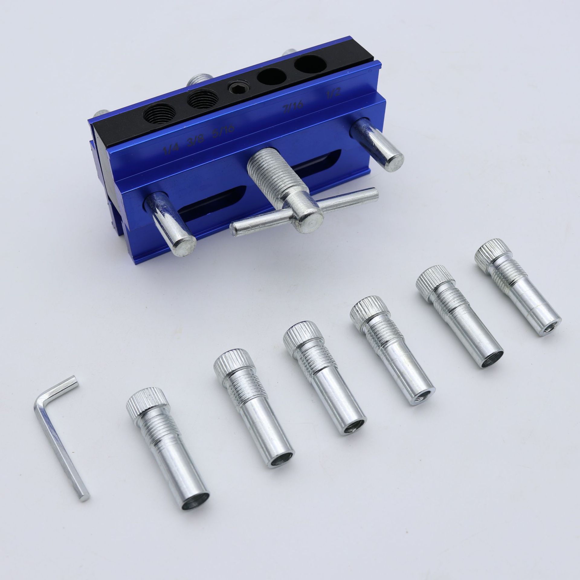 Heavy-duty carpintería punzón localizador de carpintería oblicuo agujero localizador autocentrado pin agujero recto taladro accesorio traje