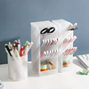 Pens holder, table storage box, stationery, transparent brush