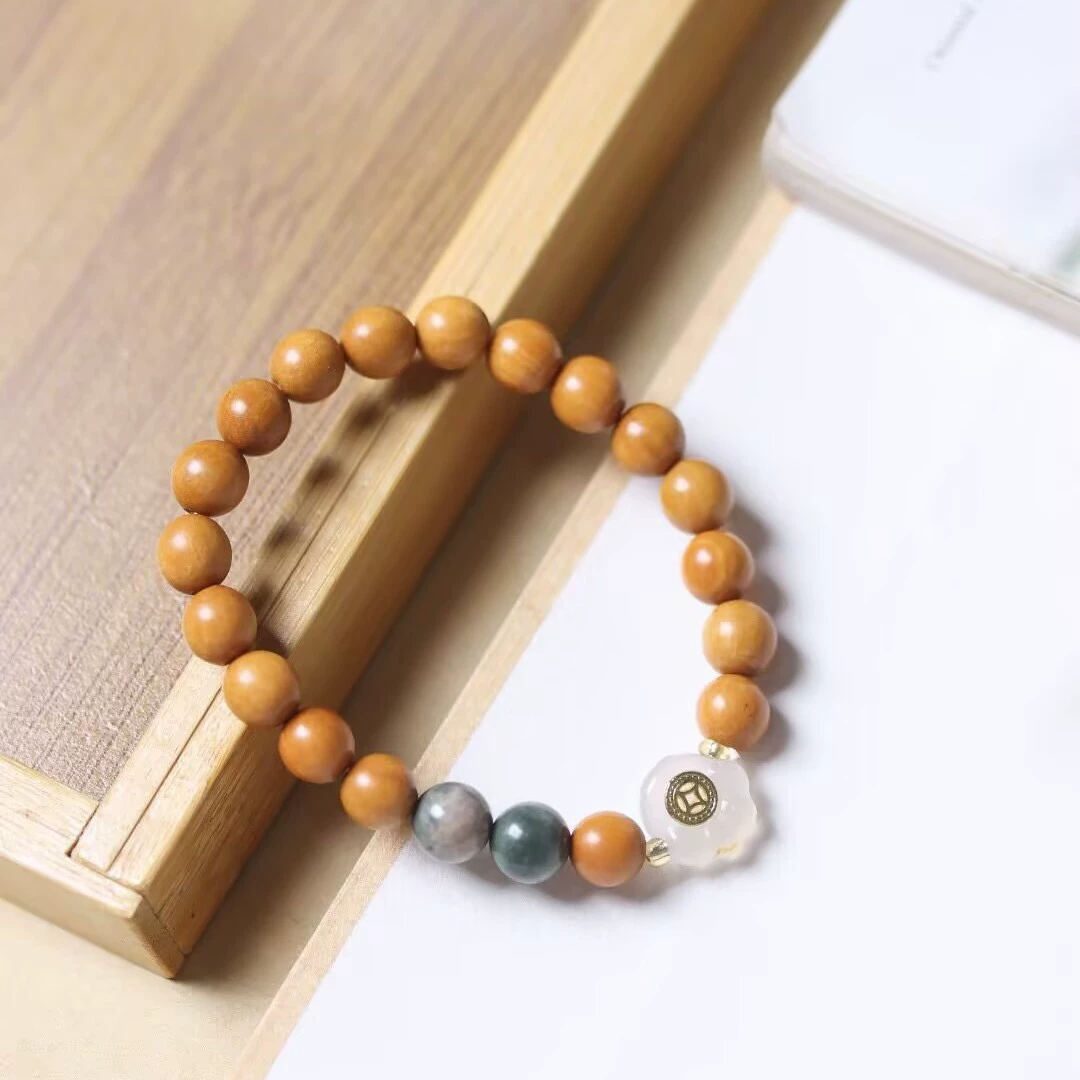 Браслет из sandalwood, агатовые ручные изделия для мужчин и женщин, розари walnut, оптом