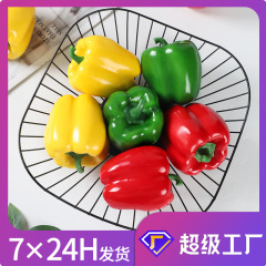 現物偽菜椒模型シミュレーション野菜泡シミュレーション赤青黄菜椒模型道具シミュレーション灯籠椒