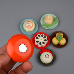 Traditional gourmet series pastries, snack cakes, creative classic refrigerator magnets, Korean version appetizing figure magnets