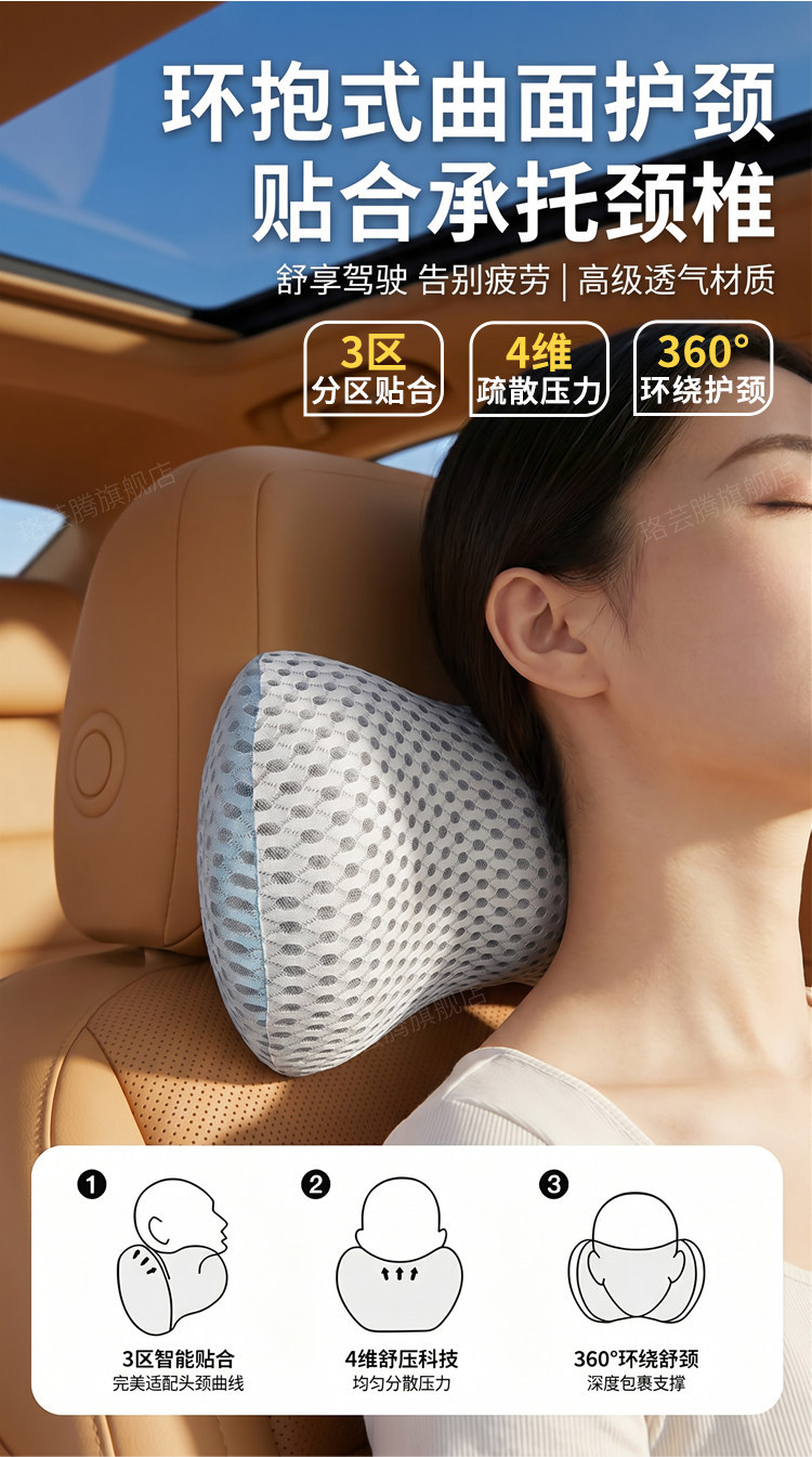 Car lumbar support cushion, car seat backrest, car lumbar pad, waist support, waist protector, lumbar support cushion