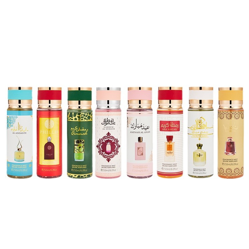 Sudeste asiático transfronterizo Dubai fragancia neutra perfume auténtico perfumes duraderos cosméticos aerosol corporal fábrica comercio al por mayor