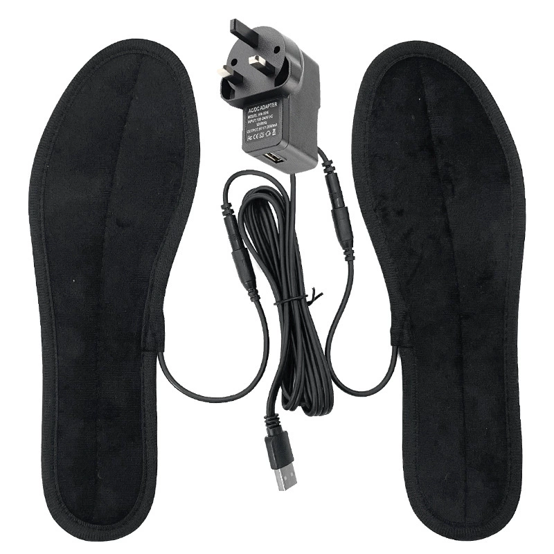 USB Heated Insoles, Washable, Multi-Size 35–46, 1.5 m Power Cable