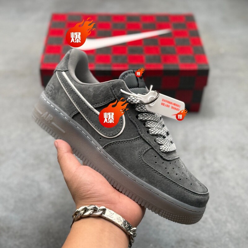 Putian Shoes Air Force 1'07 Dark Gray Suede Unisex Air Force One Low-Top Casual Sports Shoes Putian Shoes Air Force 1'07 Dark Gray Suede Unisex Air Force One Low-Top Casual Sports Shoes