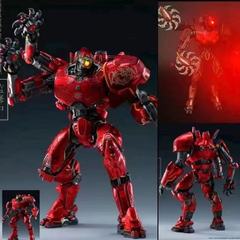 パシフィック・リム中国メカストームレッド電気メッキ発光デラックス版可動フィギュア模型玩具装飾品
