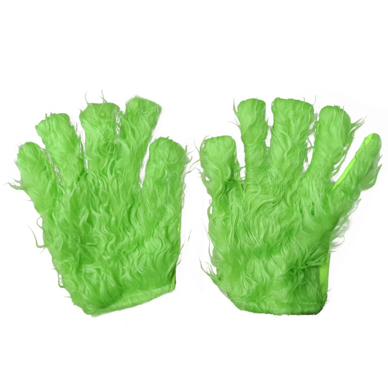 Kostüm, lang, Cosplay, Weihnachtsmann, grüne Haare, Monster, Grinch, Performance-Anzug_voghion.com