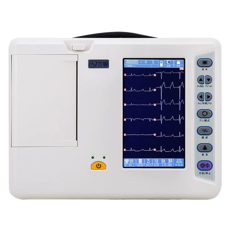 Sanrui ECG-3306B 6-канальный детектор ЭКГ 12 руководств Автоматический Портативный анализ и диагностика
