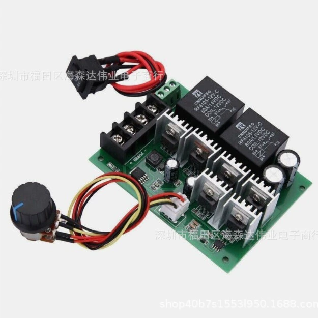 Мощный регулятор скорости двигателя вперед и назад 40A Обратный контроллер двигателя Brush Motor 12V24V36V48V