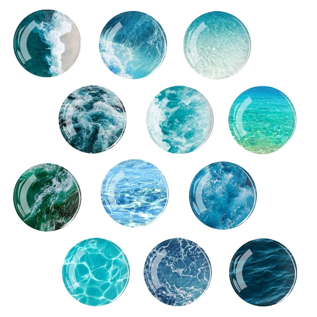 Трансграничная наклейка на холодильник 25mm 30mm персонализированный час для драгоценного камня стеклянная пластырь мягкая магнитная наклейка на холодильник для продажи