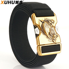 2022 New Style Hook-and-Bar Tactical Waist Belt for Men Outdoor Sports Elastic Stretch Work Pants Manufacturer Wholesale
