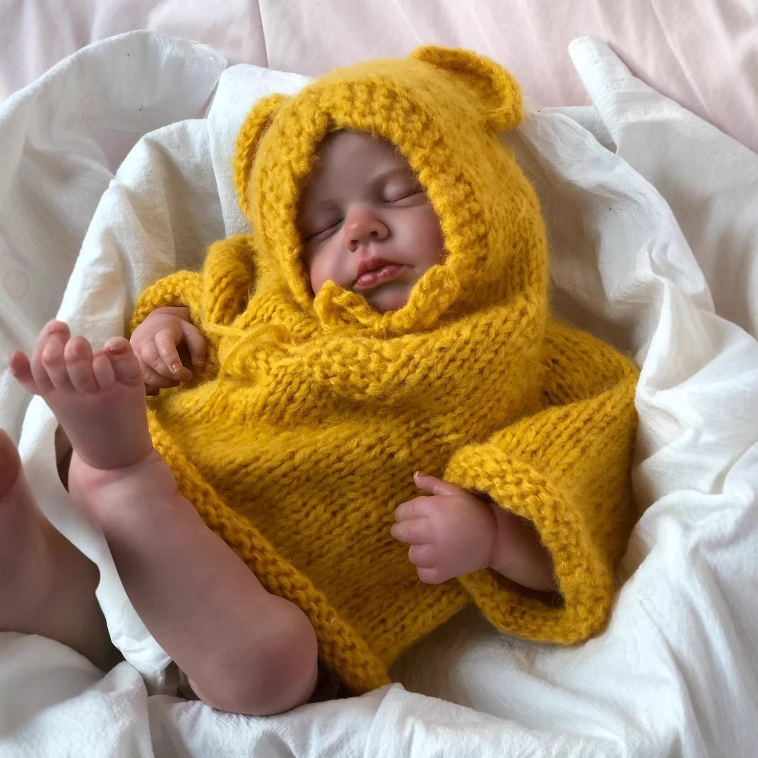 Muñeca Bebé Reborn de Simulación 49cm Vinilo para Niños de 4 a 6 Años image 2