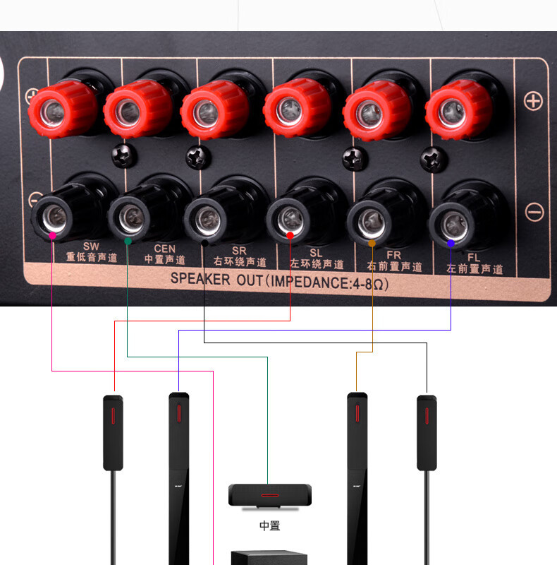 Xianke Bluetooth Power Amplifier Home High-power Professional Audio Air Amplifier Partition Fixed Pressure Fixed-resistance Male Amplifier Speaker