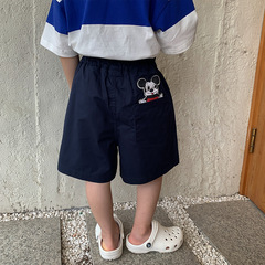 Boys' Summer Work Pants Children's Casual Cartoon Shorts for Kids, Big Kids Baby Five-Pocket Shorts Trendy