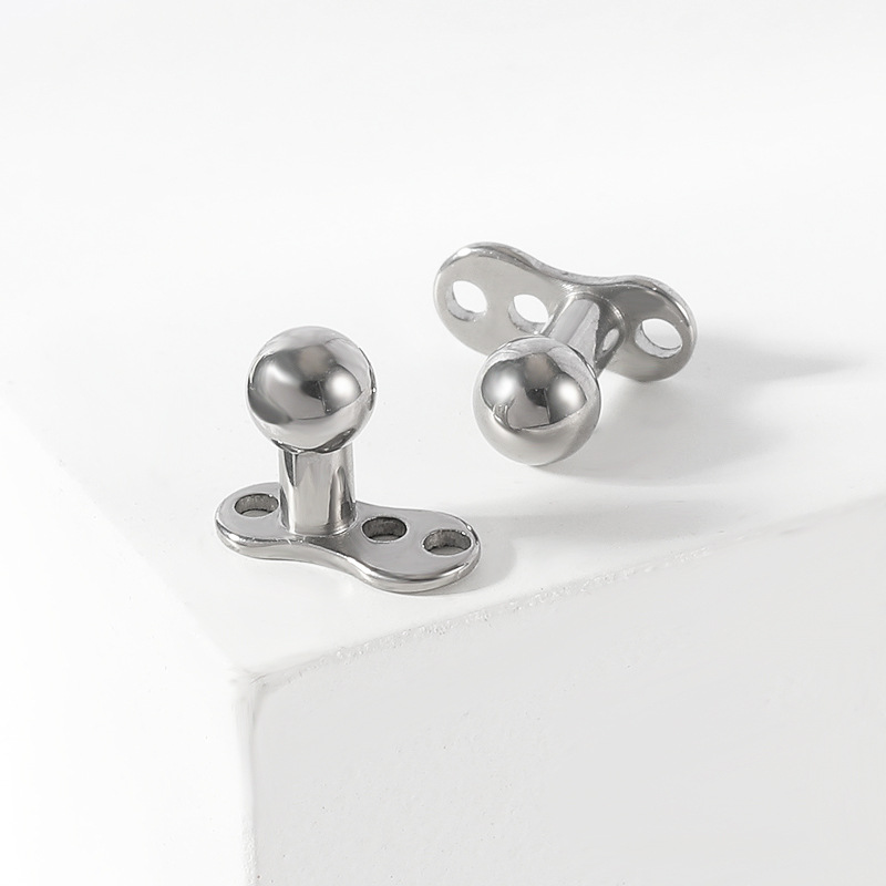 Labret piercing jewelry detail image