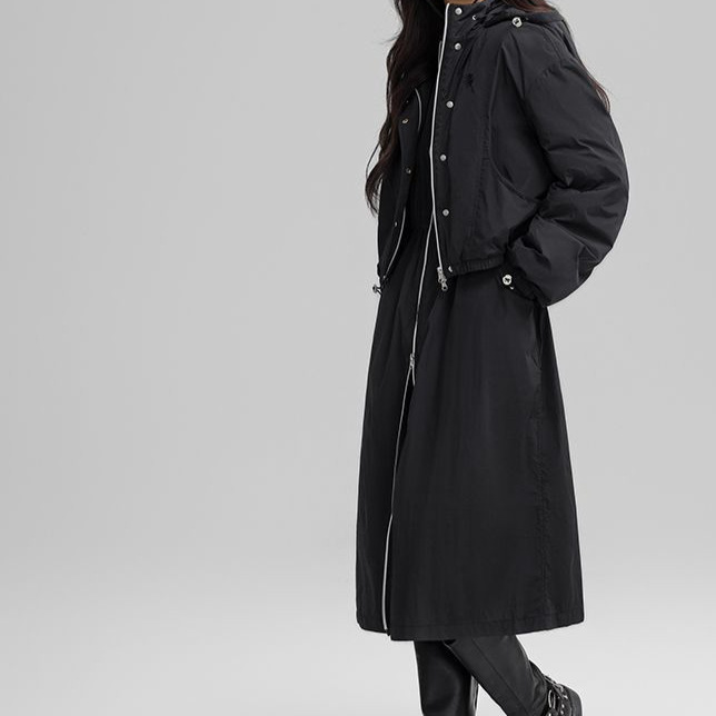 Autumn and Winter New Niche Design Two-Piece down Jacket Set, Fashionable and Versatile Personality Outerwear Autumn and Winter New Niche Design Two-Piece down Jacket Set, Fashionable and Versatile Personality Outerwear