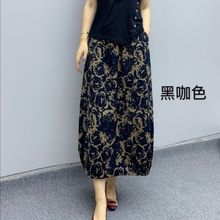 2023春款女装棉麻半身裙女花苞裙文艺范半身长裙韩版秋半裙高腰