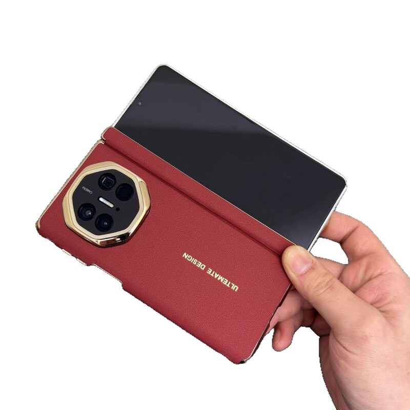 Huawei matex5 携帯電話ケースに適したダブル中央軸保護 x6 コレクターズエディションプレーンレザー電気メッキレンズオールインクルーシブ落下防止ケース|undefined