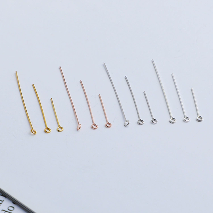 S925 Стерлинговое Серебро с девятью символами Серебряная игла DIY браслет ручной работы ожерелье ушной крючок серьги аксессуары для соединения 9-символьный Материал иглы