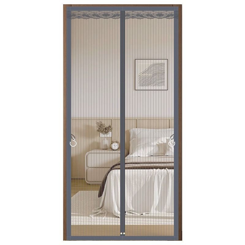 2024 nuevo velcro cortina de mosquitos toda la banda magnética sin perforación puerta de pantalla magnética autoaspirante anti-mosquitos domésticos dormitorio