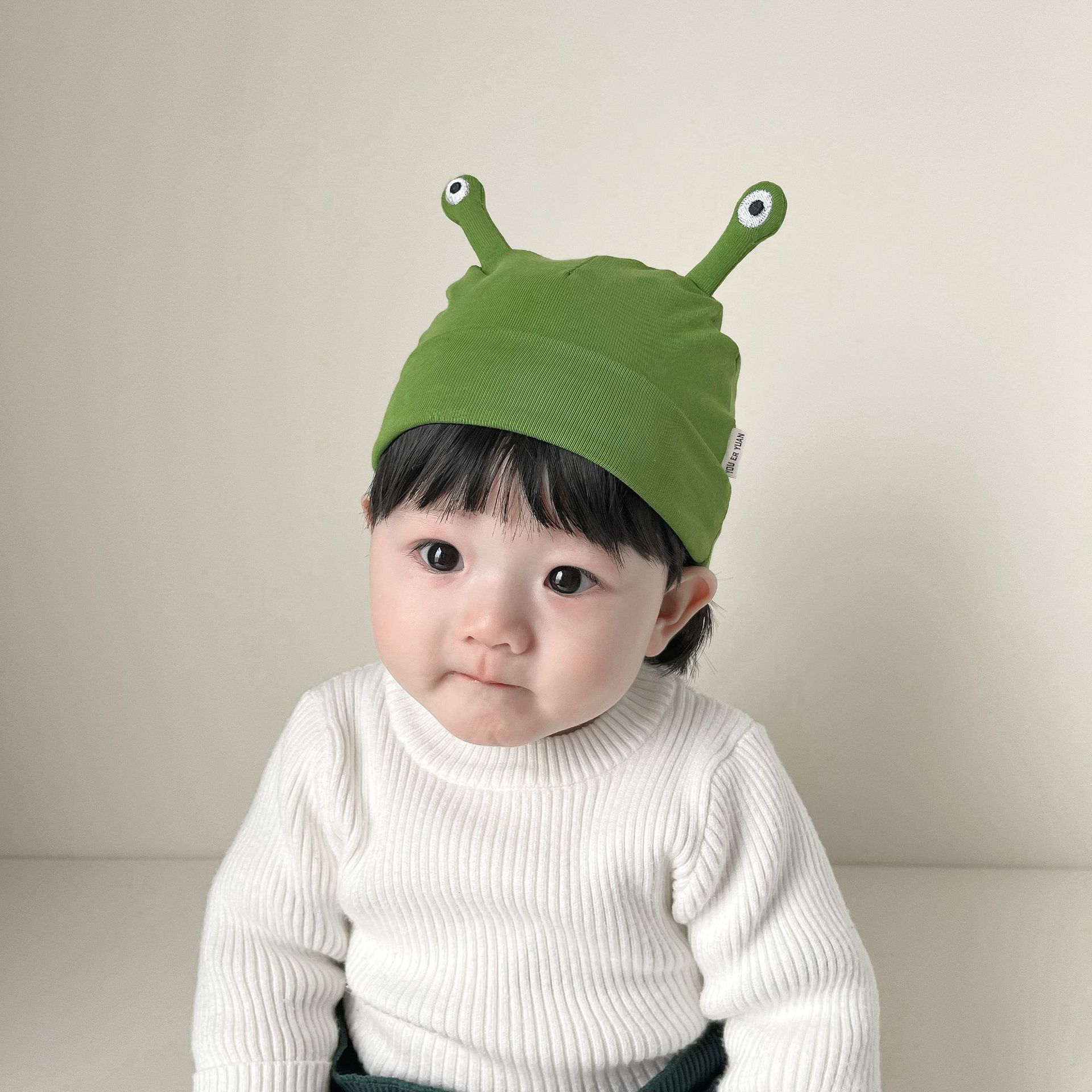 Children Unisex Fashion Solid Color Patchwork Baby Hat display picture 6