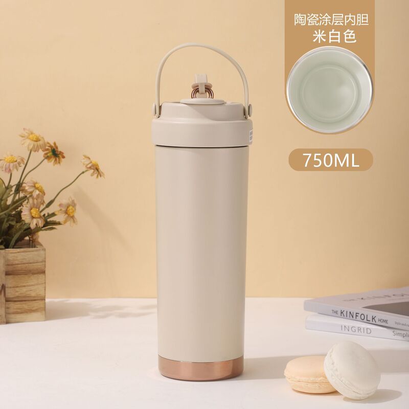 越境大容量双飲陶磁器内胆保温カップ大容量学生携帯車載コーヒーカップ随行コップ|undefined