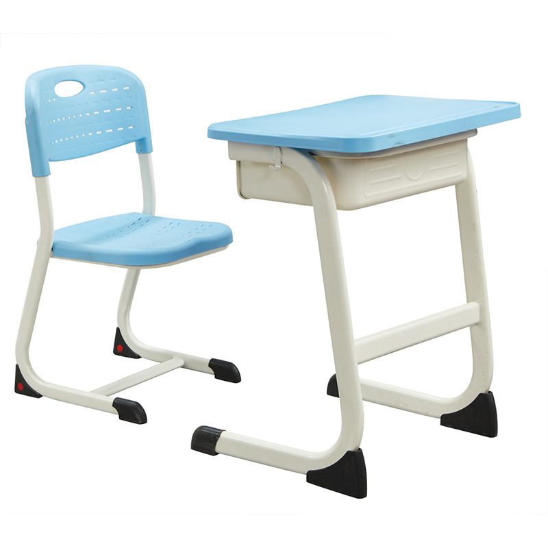 Mesa y silla individual para estudiantes (primaria/secundaria), altura ajustable con tubo, fabricante para escuelas o centros de tutoría image 15