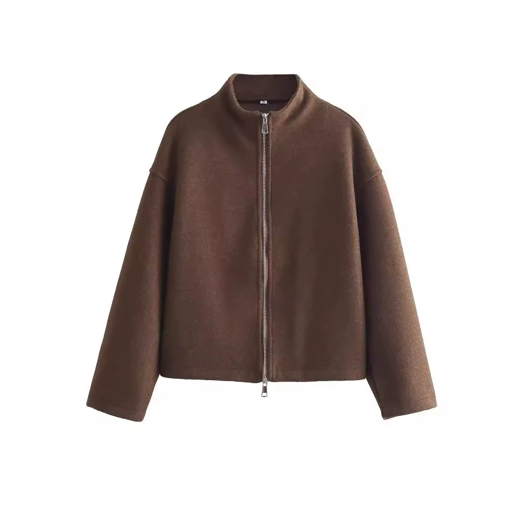 2024 Европа и США весна новый французский темперамент модный повседневный дикий двойной открытый куртка на молнии куртка