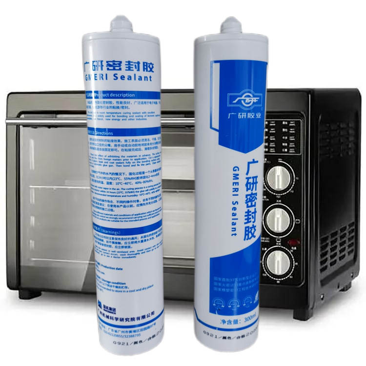 广研921脱醇型快干型电磁炉粘接密封胶，硅晶面板ABS塑料粘接胶水