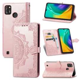 适用传音Pova2手机壳Phantome X翻盖压花套Tecno Spark 6手机皮套