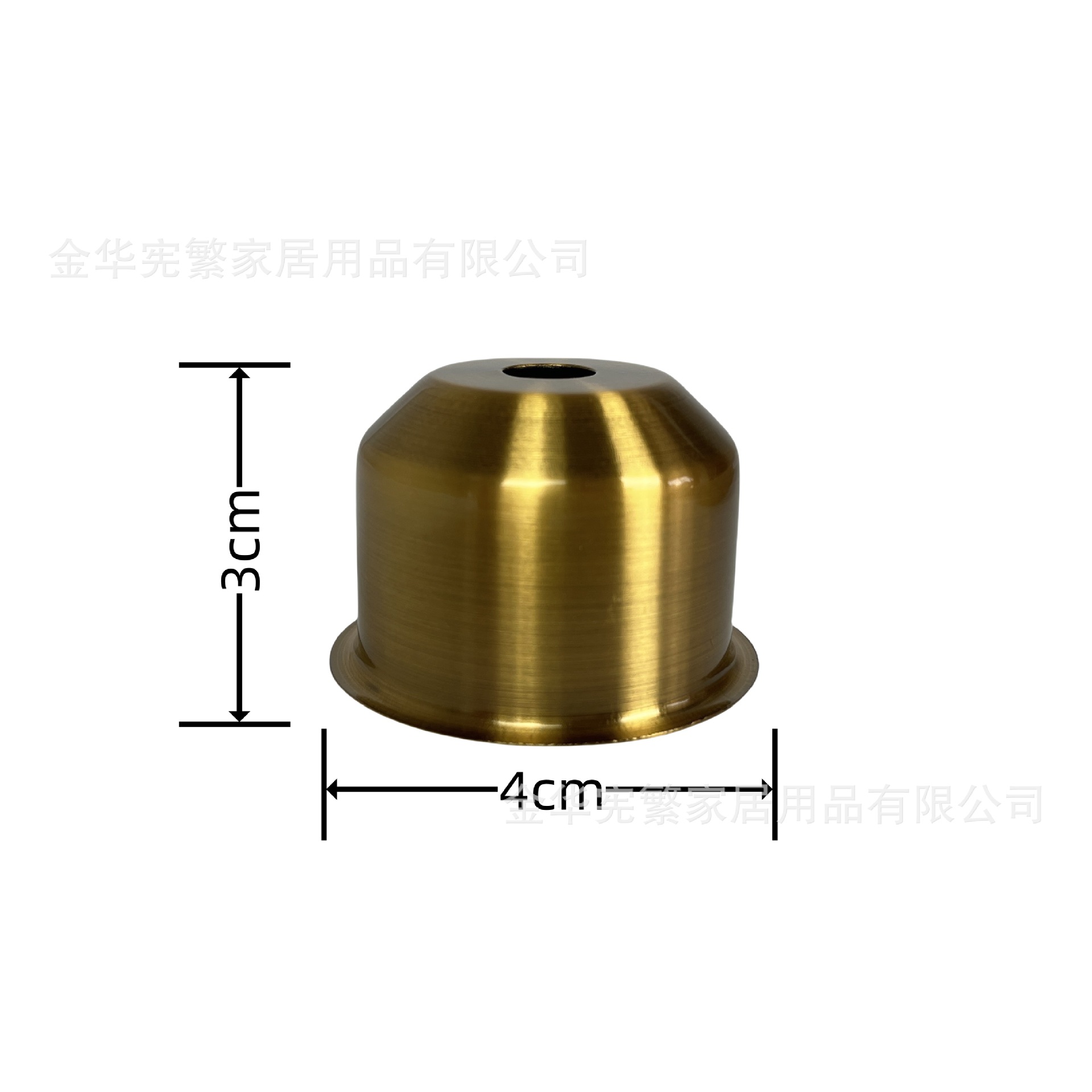 Yiwu spot E27 blanco y negro oro cromo lámpara taza de sombrero cubierta accesorios de lámpara accesorios de lámpara de mesa de metal