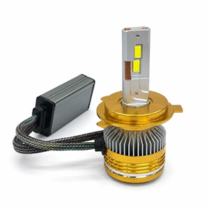 100W Üç Mis Borulu LED H13 9004 9007 H4 İki Şüalı Fara Qızıl/Gümüş/Qara/Mavi Versiya