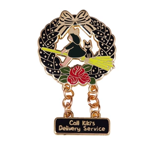 Kiki the Witch and the Black Cat Brooch Animated Movie Badge