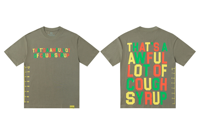 あれ。 SA AWFUL LOT OF COUGH SYRUP メンズ ヒップホップ ラップコラボ 半袖Tシャツ|undefined