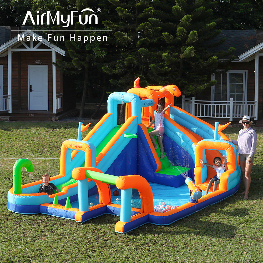 Castillo inflable de gran venta para uso doméstico, trampolín para niños, área de juegos pequeña para interiores y exteriores, tobogán inflable, castillo hinchable, juguete inflable