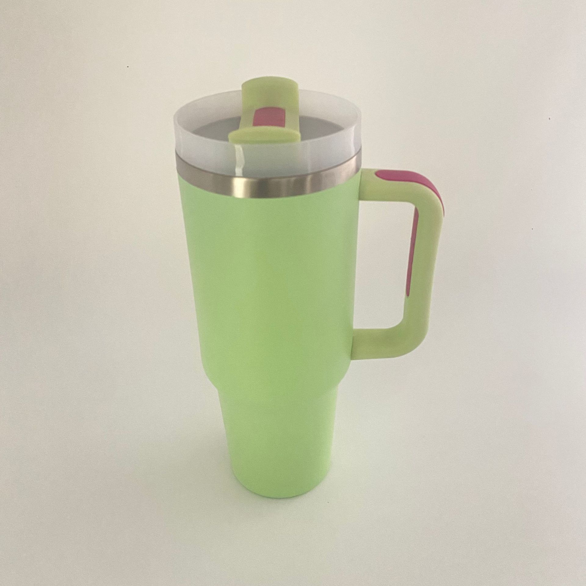 Vaso de Acero Inoxidable de 40 oz con Pajita para Venta Directa Transfronteriza, Vaso Portátil para Auto, Vaso Térmico de Gran Capacidad