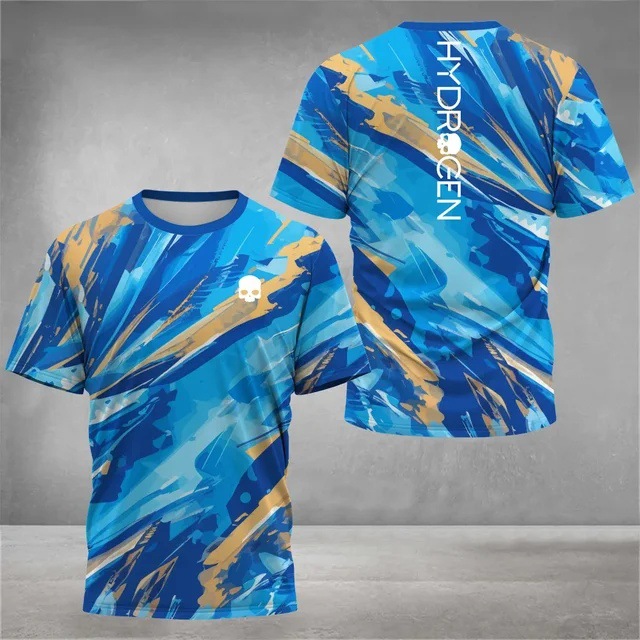 2025 venta caliente moda 3D impresión digital para hombres deportes deportes suelta transpirable manga corta cuello redondo camiseta en stock