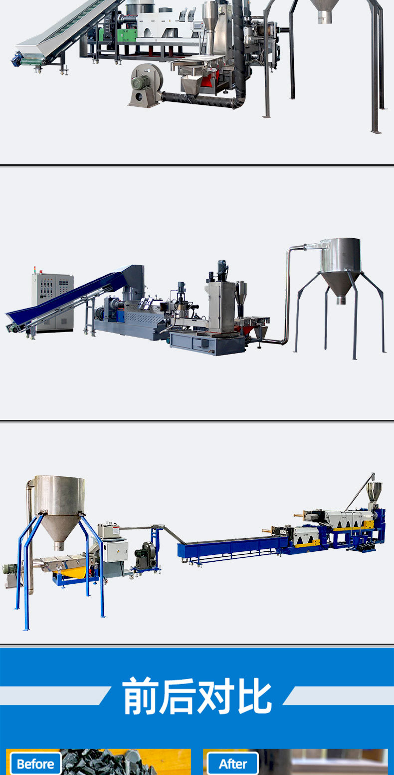 塑料回收破碎清洗/颗粒/造粒机生产线