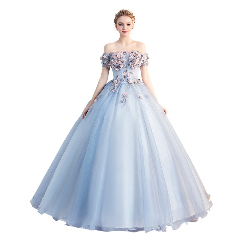 Vestido de gala de tul de un solo hombro para verano 2026, ideal para ópera, actuaciones solistas o exámenes, vestido de noche largo.