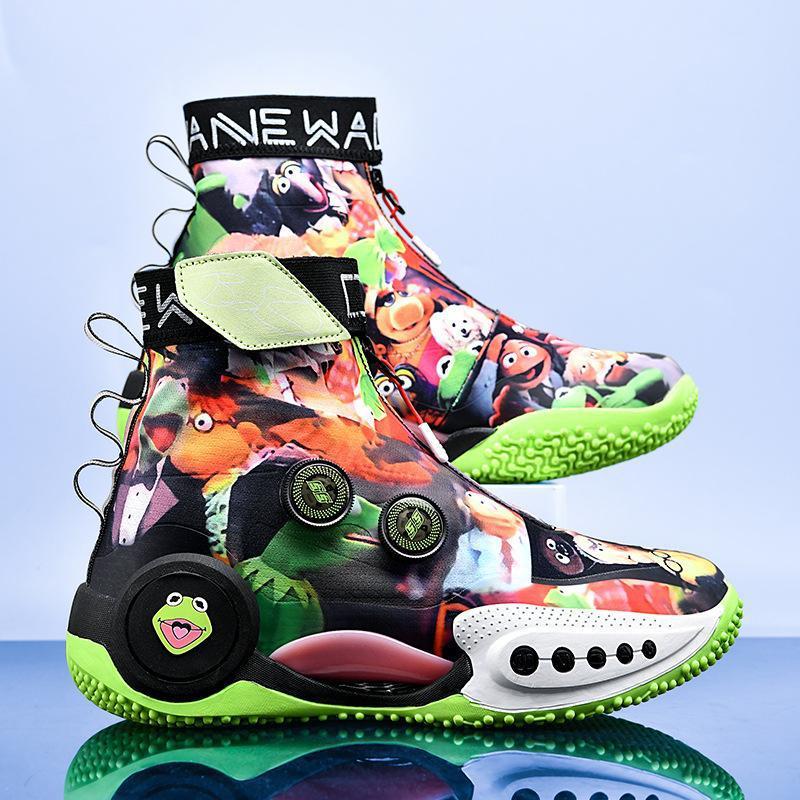 Wade's Way 9 Grey Children's Basketball Shoes Men's Carbon Plate High-top Swivel Buckle Nine Generation Marshmallow Big Children's Sneakers Wade's Way 9 Grey Children's Basketball Shoes Men's Carbon Plate High-top Swivel Buckle Nine Generation Marshmallow Big Children's Sneakers