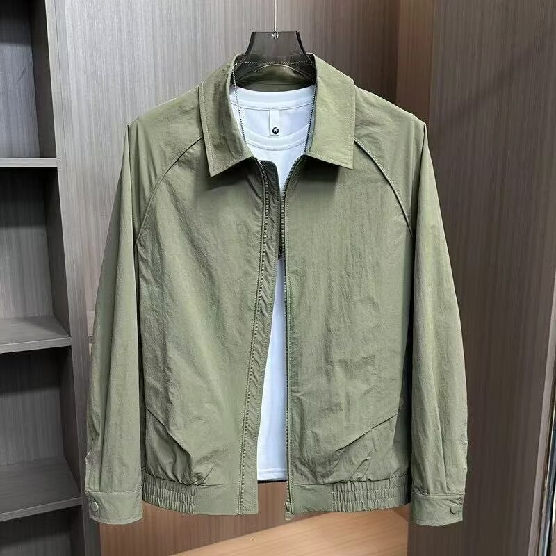 2024 Spring and Autumn Handsome Jacket Men's Ins High Street Trendy Brand Hong Kong Style Japanese Style Harajuku Style Korean Style Trendy Loose Jacket