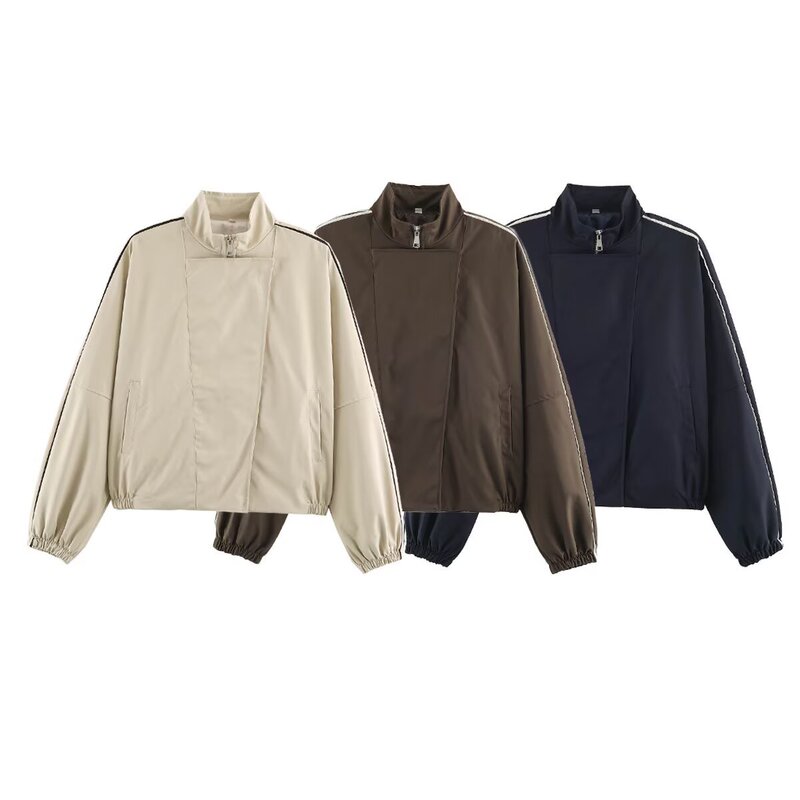 Z Cross-Border European and American Style 2026 New Fashionable Women's Clothing Wholesale Trimmed Aviator Jacket 5247247 Z Cross-Border European and American Style 2026 New Fashionable Women's Clothing Wholesale Trimmed Aviator Jacket 5247247