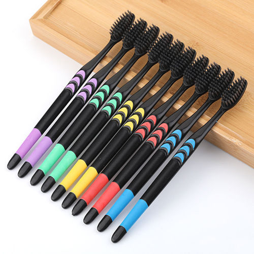 Little Moon Toothbrush Soft-bristled Toothbrush Bamboo Charcoal Whitening Toothpaste Toothbrush Set Family Package
