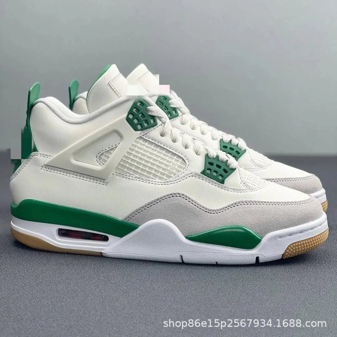 Zapatillas de Baloncesto Deportivas AJ4, Cuero y Caucho, Transpirable y Antideslizante, para Deporte y Ocio
