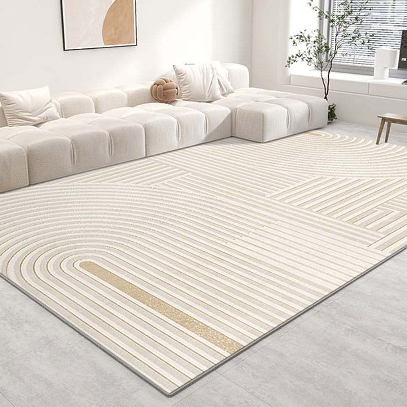 地毯客廳2024新款奶油風茶几墊輕奢家用簡約免洗防滑臥室床邊地墊