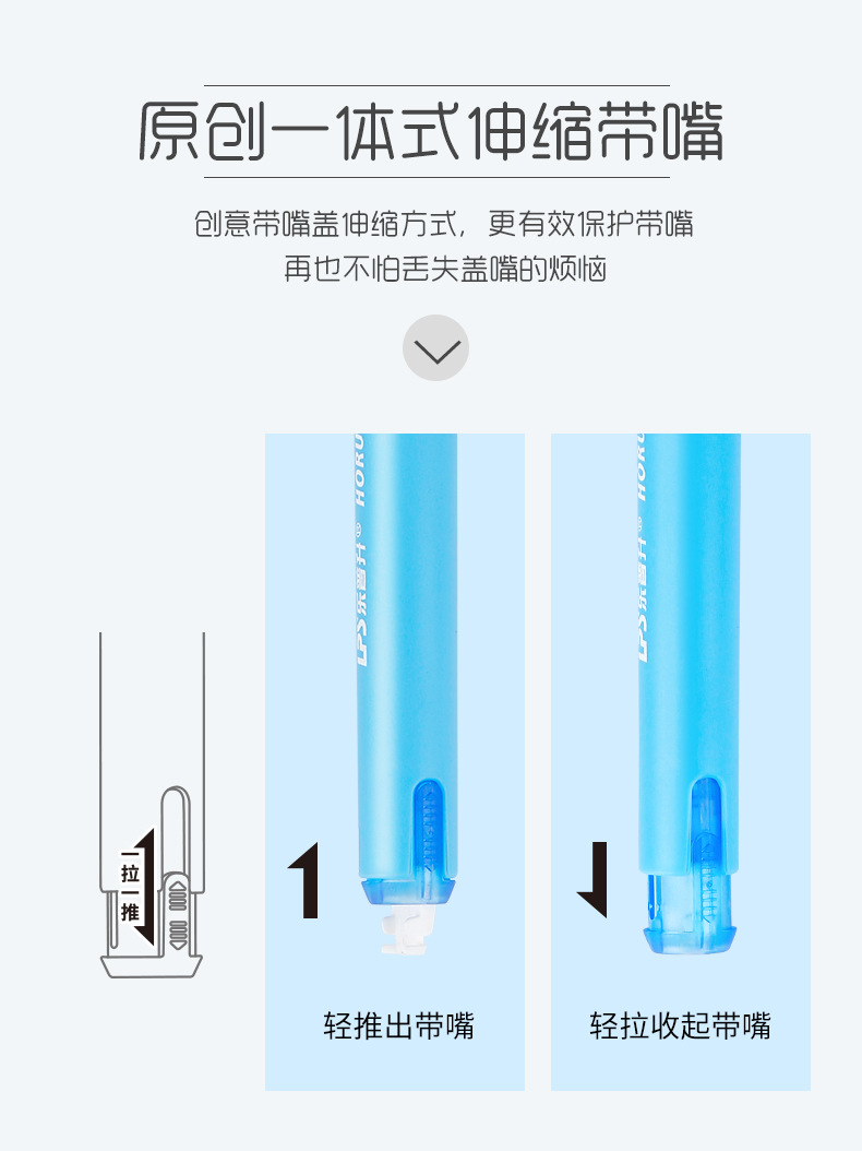 可爱迷你笔式修正带 限定版网红文具改正带 学生学习用小型涂改带详情39