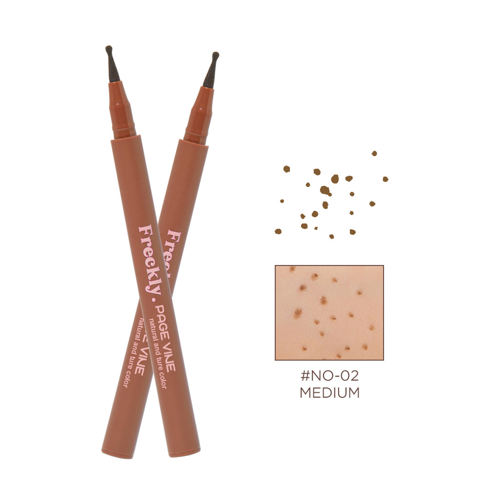 Transfronterizo maquillaje PAGE VINE productos europeos y estadounidenses calibrados lápiz de bloqueo de manchas naturales simulación no es fácil de descolorar punto de maquillaje lápiz de pecas