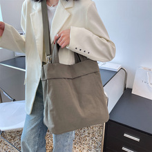帆布包包女大容量2022新款簡約洋氣手提單肩包韓版時尚休閑斜挎包